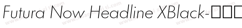 Futura Now Headline XBlack字体转换